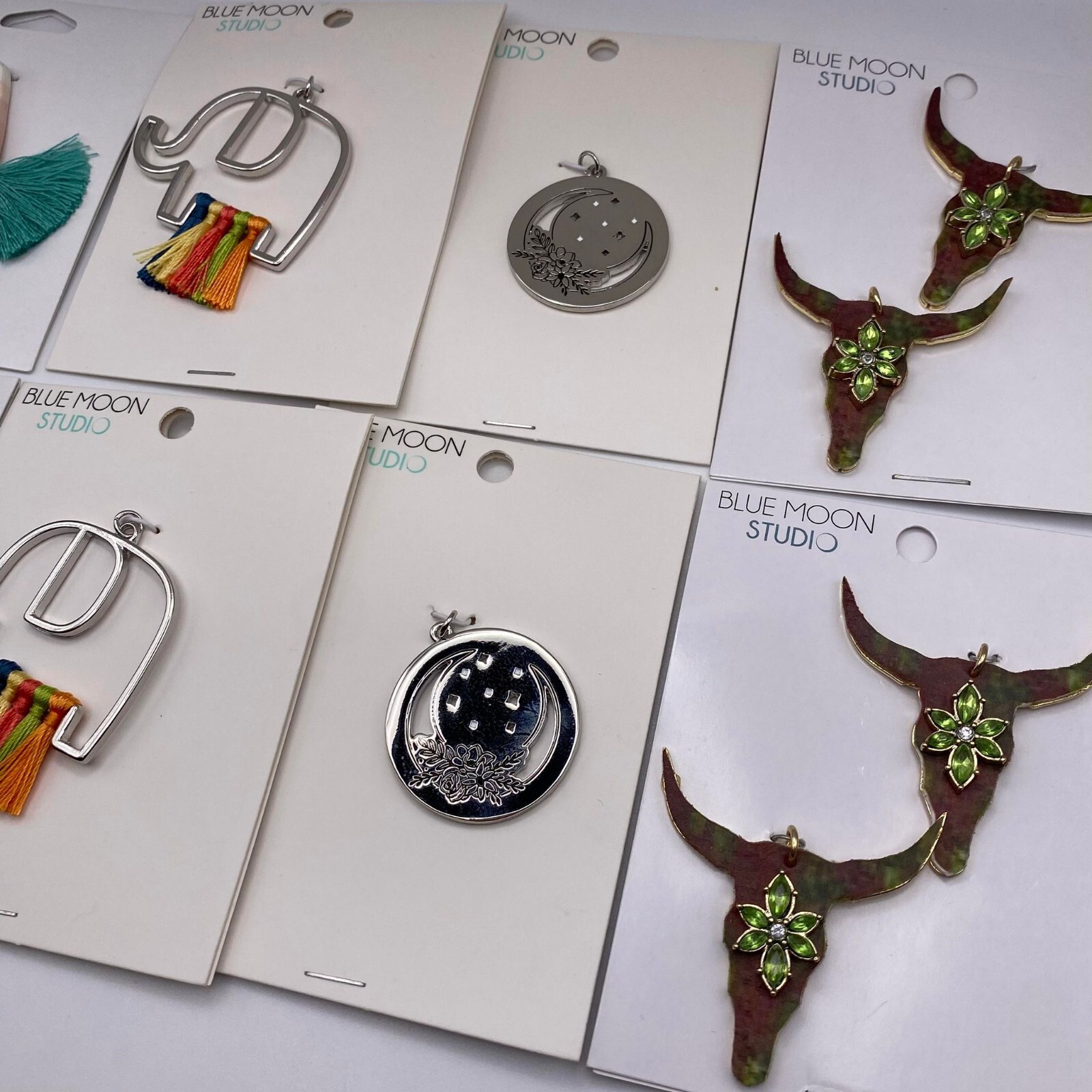 10pcs Jewelry Pendant Earrings Metal Charms Assorted Design DIY Jewelry Making