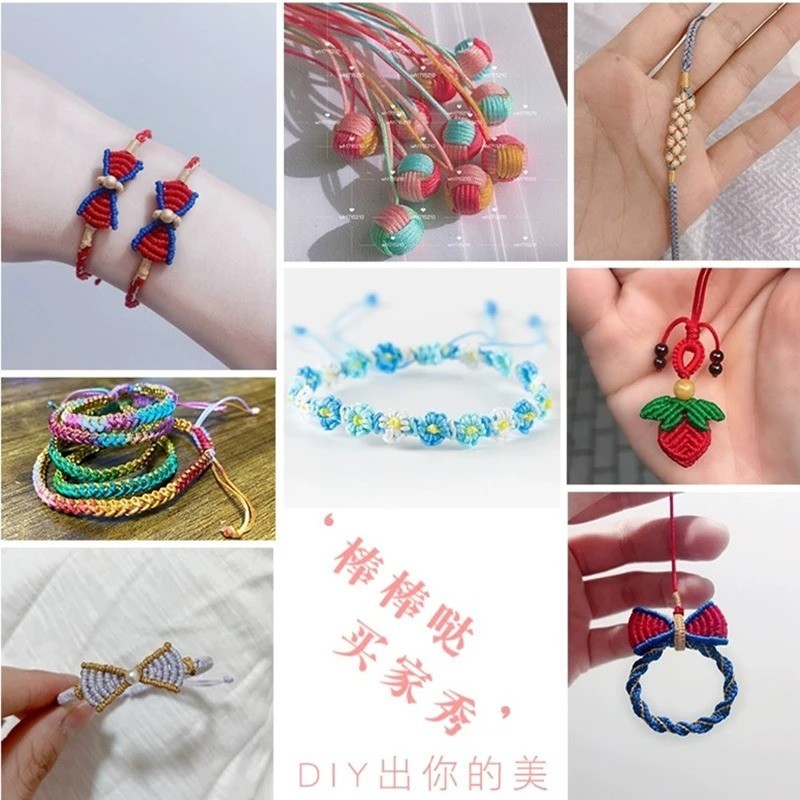 1mm 1.5mm – Chinese Knot Nylon Cord Shamballa Macrame Beading Kumihimo String
