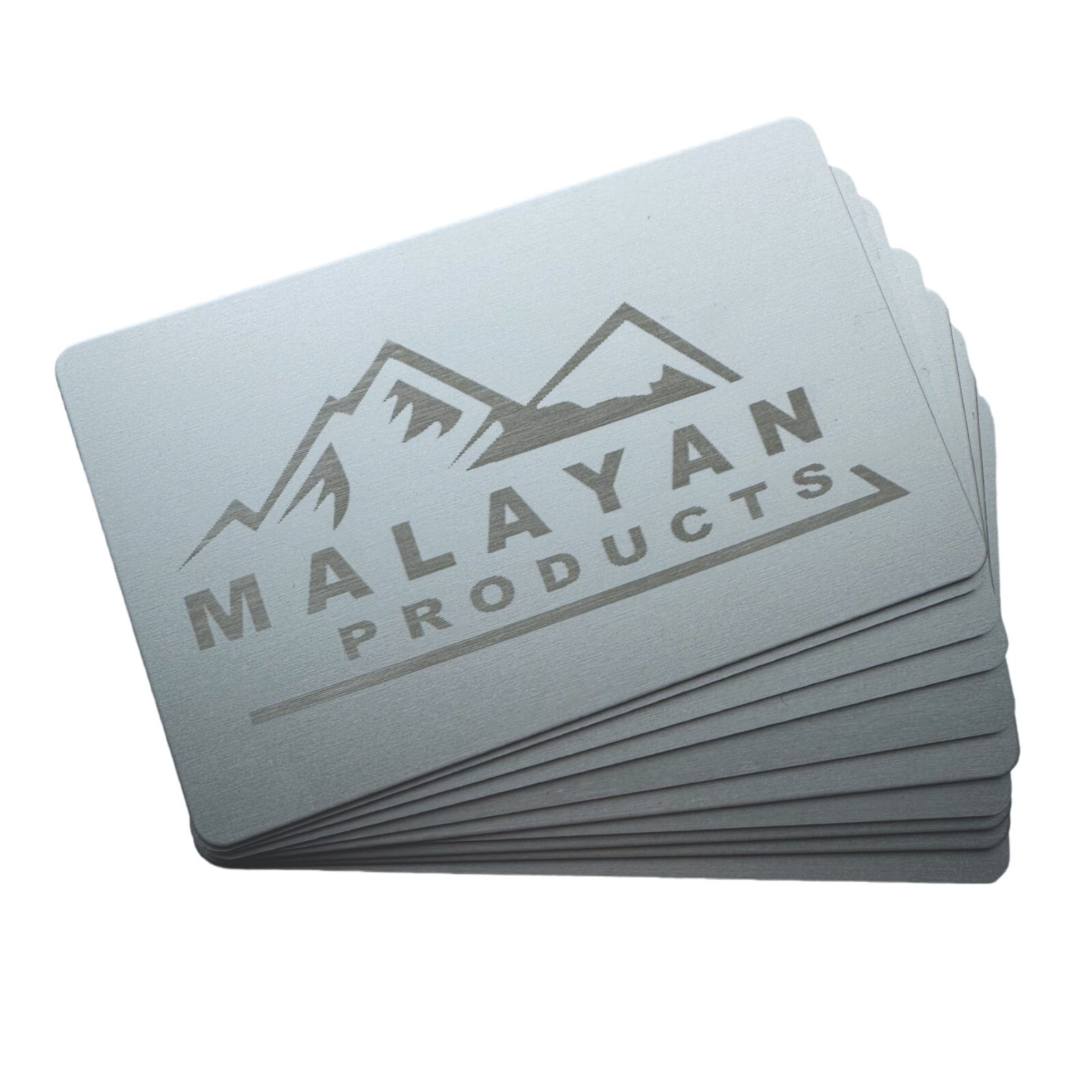 Aluminum Business Card 0.8mm Luxury Quality, Metal Calling Laser Engraving Blank