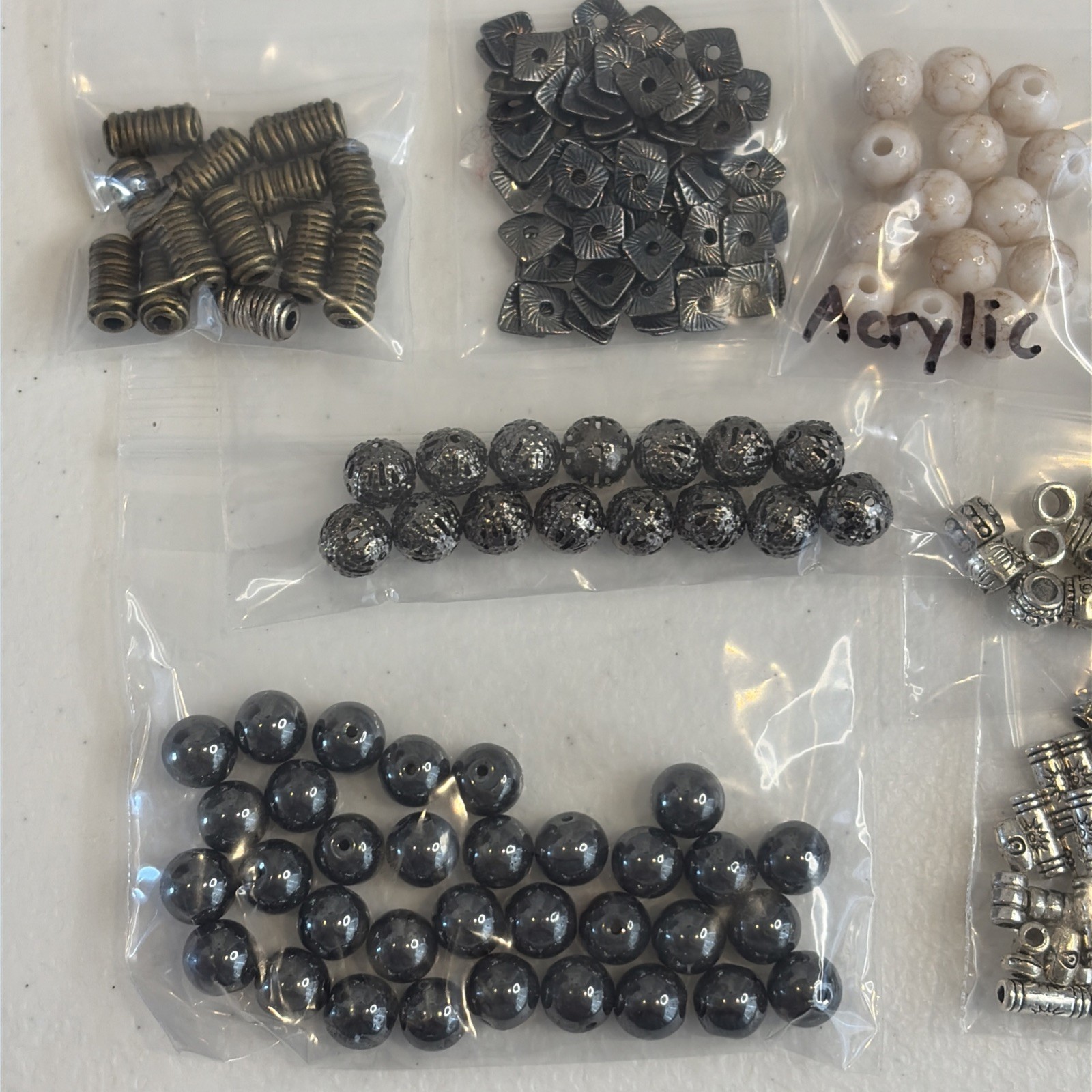 Men’s Jewelry Making Kit w/ Organizer – Stone Wood Beads Charms Paracord Elastic