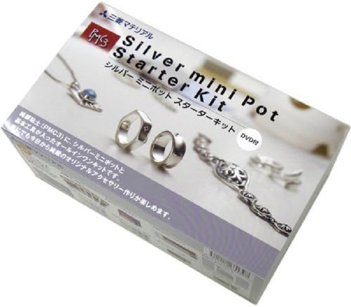 MITSUBISHI MATERIALS PMC3 Silver Art Clay Starter Kit Ring Pendant Making Tools