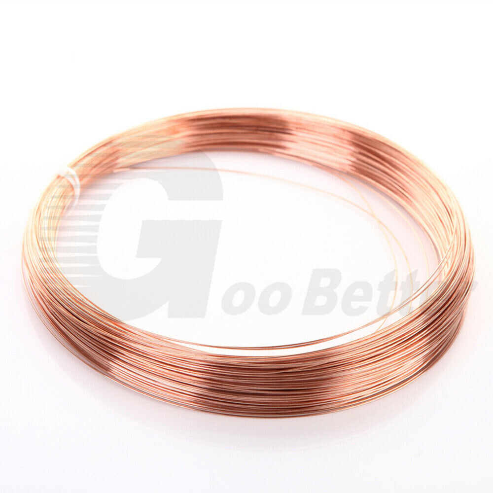 Ø 0.2-5mm Pure Copper Wire Coil Hobby Model Craft Jewelry Wirework Sold By Metre