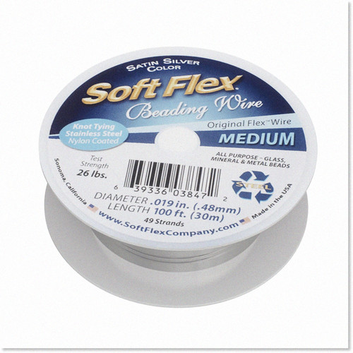 49 Strand Beading Wire, 0.19 Diameter, 100 Feet