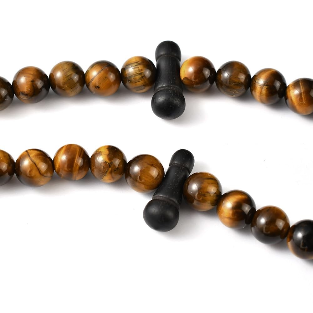 Tasbih Prayer Beads 99 Tiger Eye Stone 08 Mm, Muslim Prayer Beads, Rosary,
