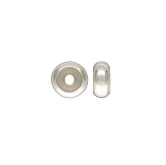 6pcs Sterling Silver 2mm Hole 5mm Stopper Bead European Charm #902