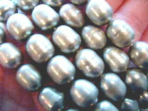 Beautiful Platinum Freshwater Pearls for Jewelry Making | 12-13mm | 2 Pearls |
