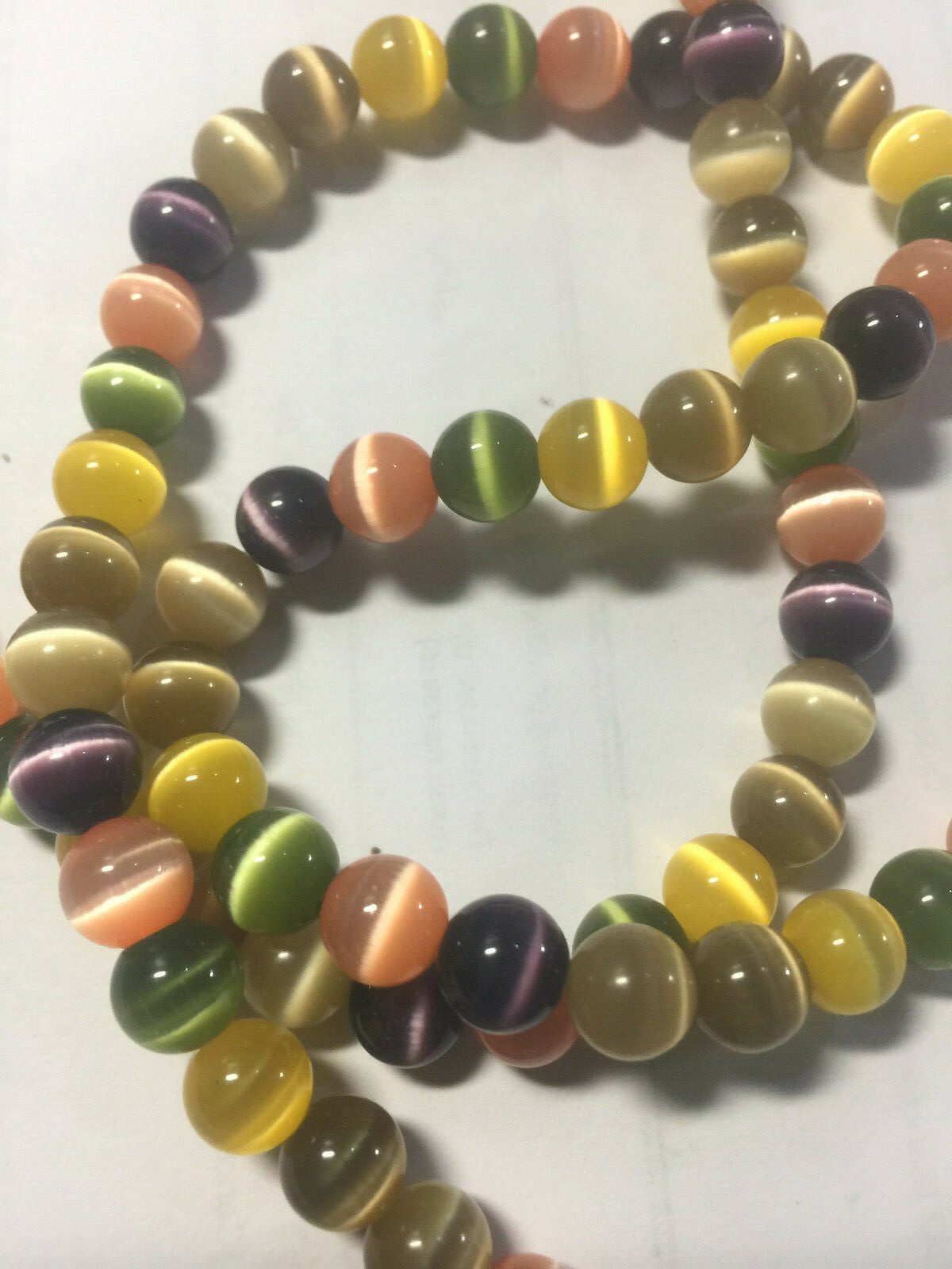 Fiber Optic Cats Eye Beads ****U PICK*** Fiber Optic Cats Eye Beads
