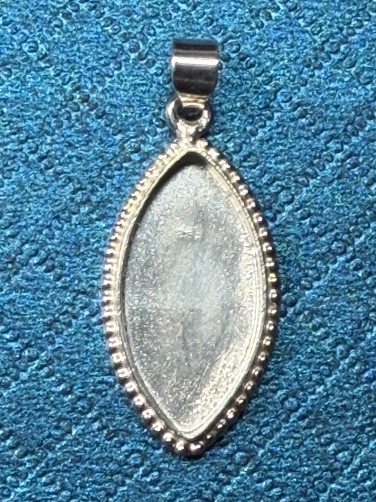 Sterling Silver Pendant Bezel Marquise