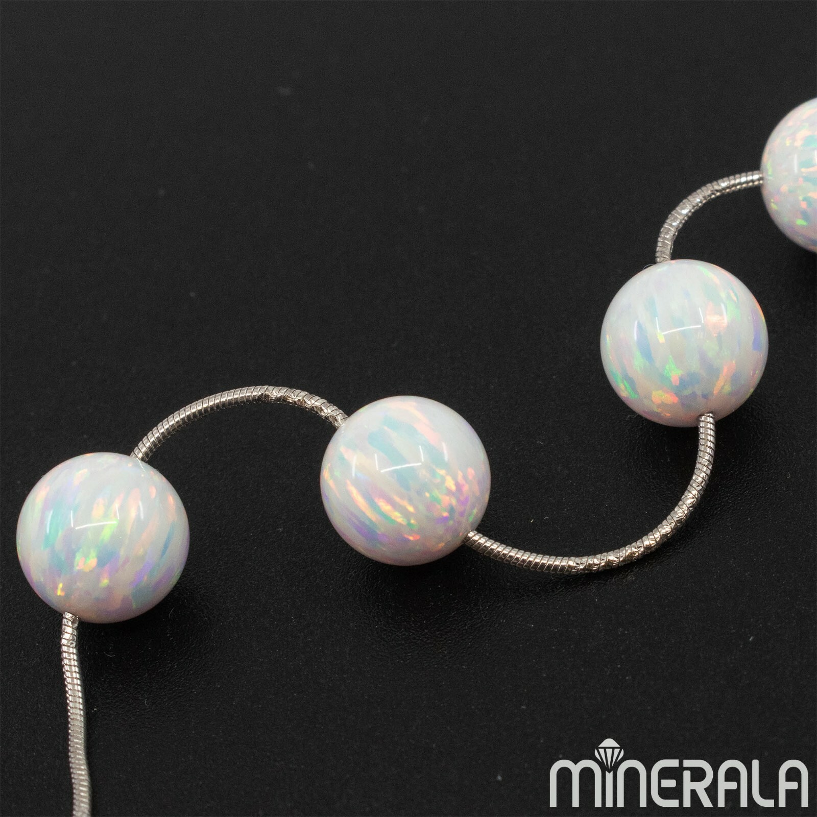 WHITE LAB CREATED SYNTHETIC OPAL ROUND LOOSE BEADS 2mm-16mm FULL DRILLED WP001C7