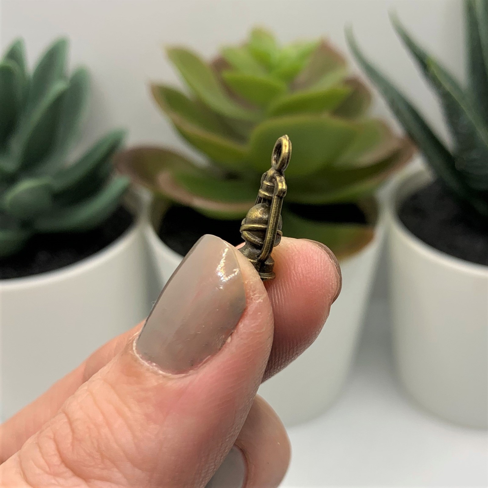 Bronze Lantern 3D Charms, 20x10mm – US Seller