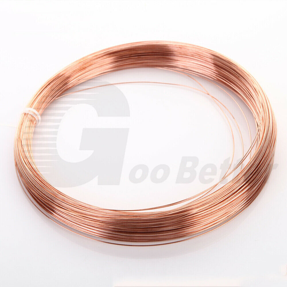 Ø 0.2-5mm Pure Copper Wire Coil Hobby Model Craft Jewelry Wirework Sold By Metre