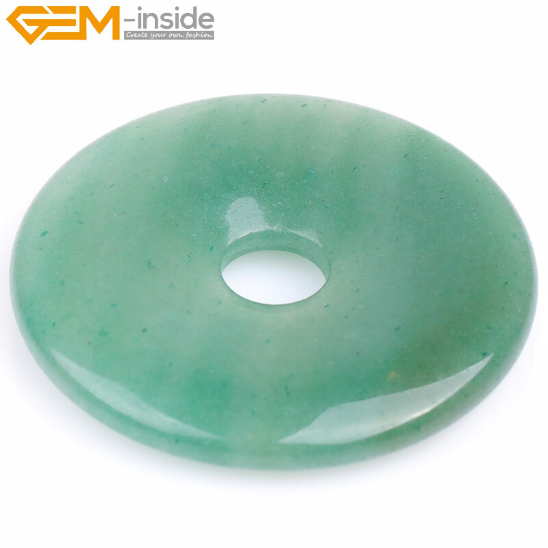 50mm Donuts Natural Stone Jewelry Making Bead 1 Piece Wholesale Loose Beads