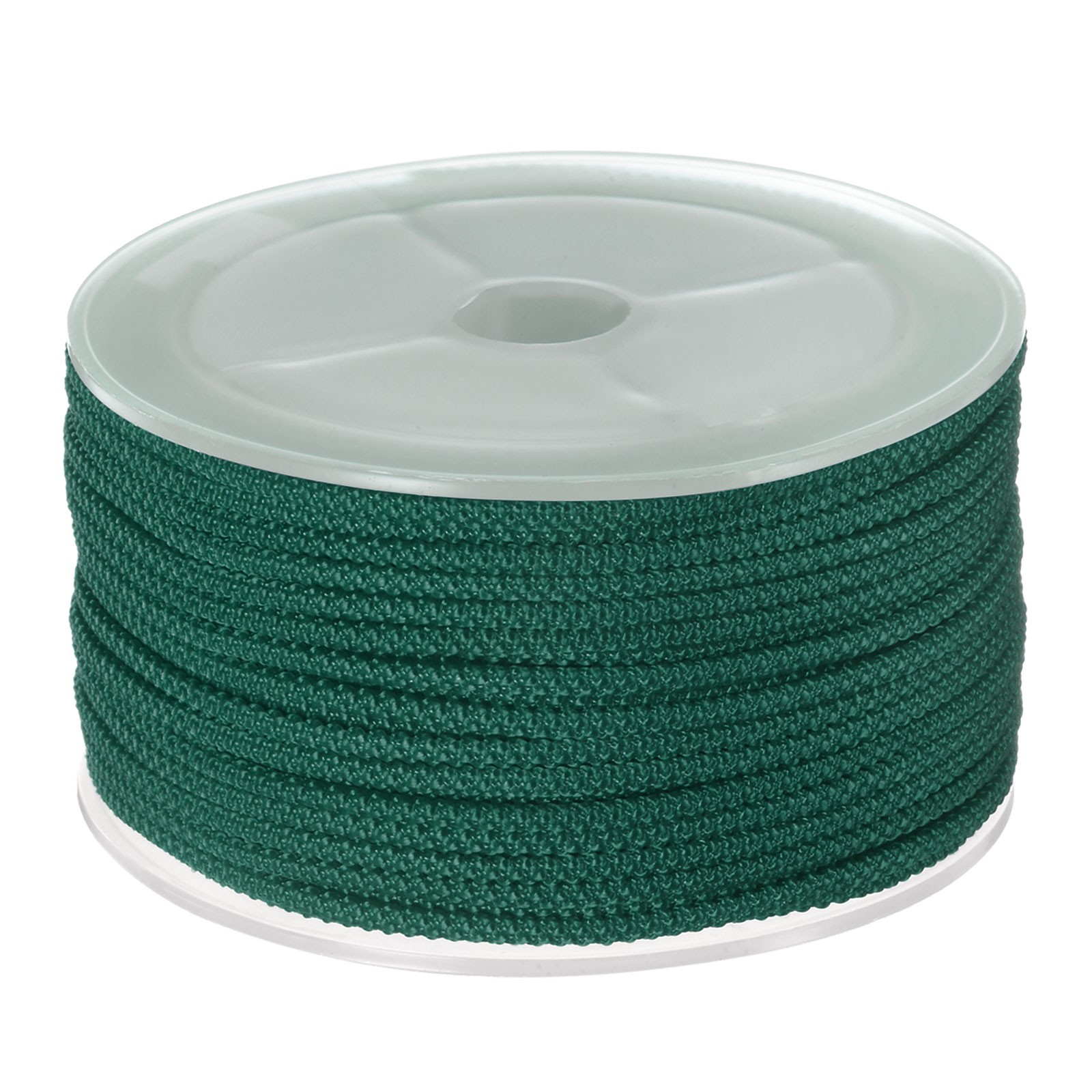 Nylon Beading Thread Cord 2mm Braided Nylon String 15M/49 Feet, Dark Green