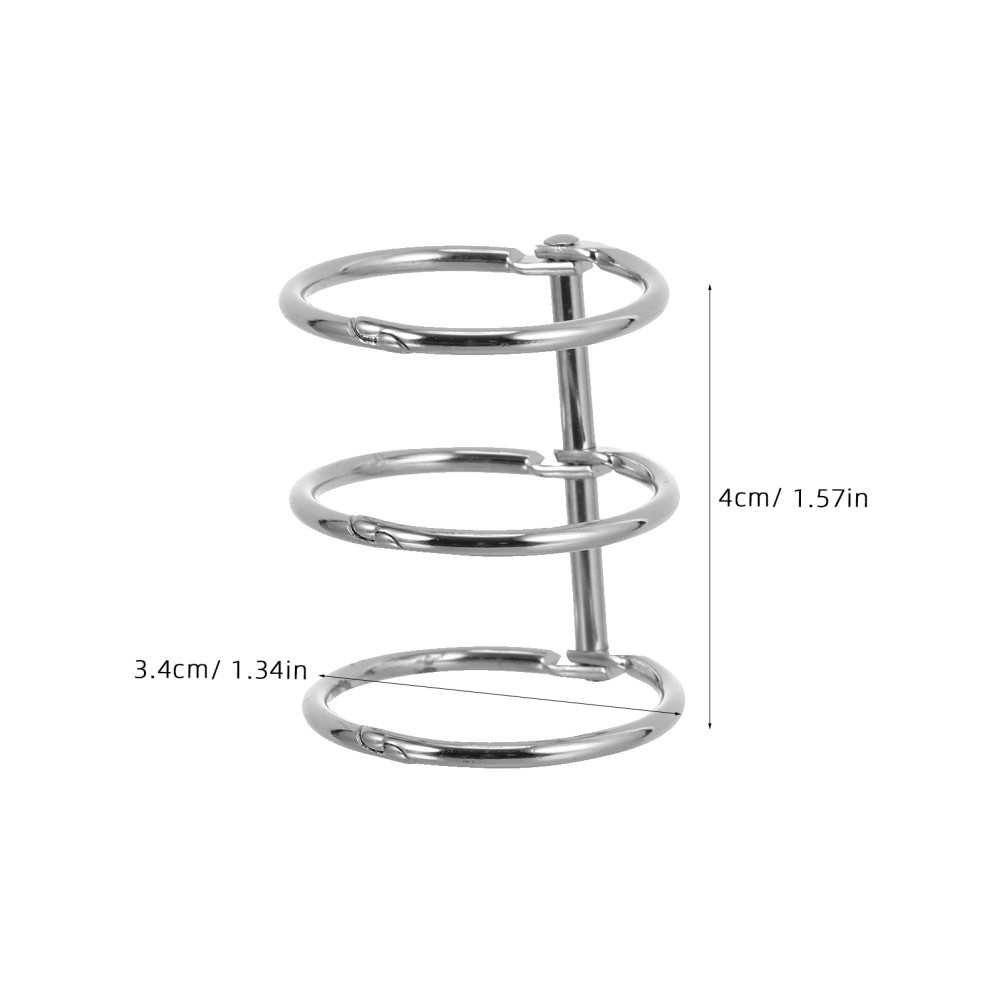 8 Pcs Diy Craft Binder Secure Hinged Rings Easy-to-Use Document Binding