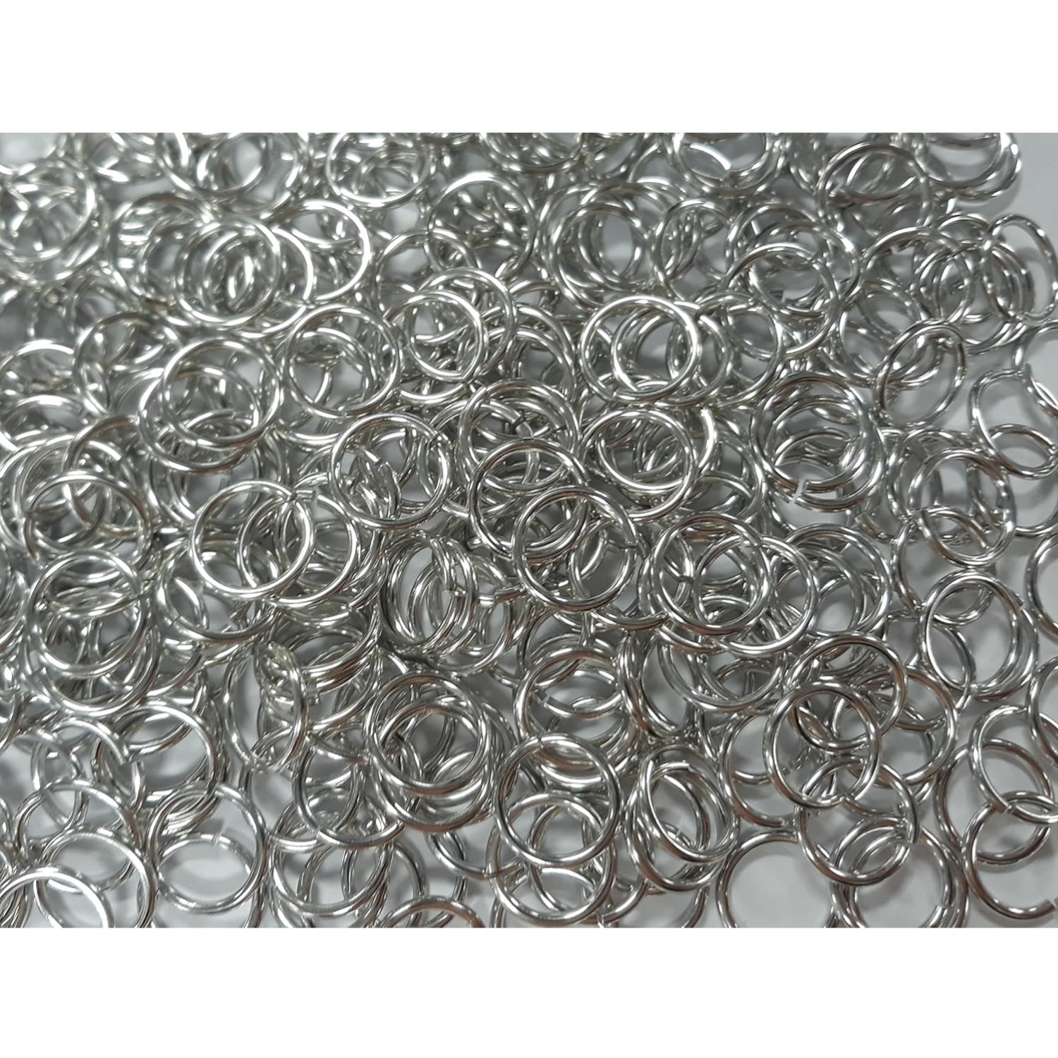 1 Pound Bright Aluminum Chainmail Jump Rings 14G 1/2″ ID 1150+ Rings