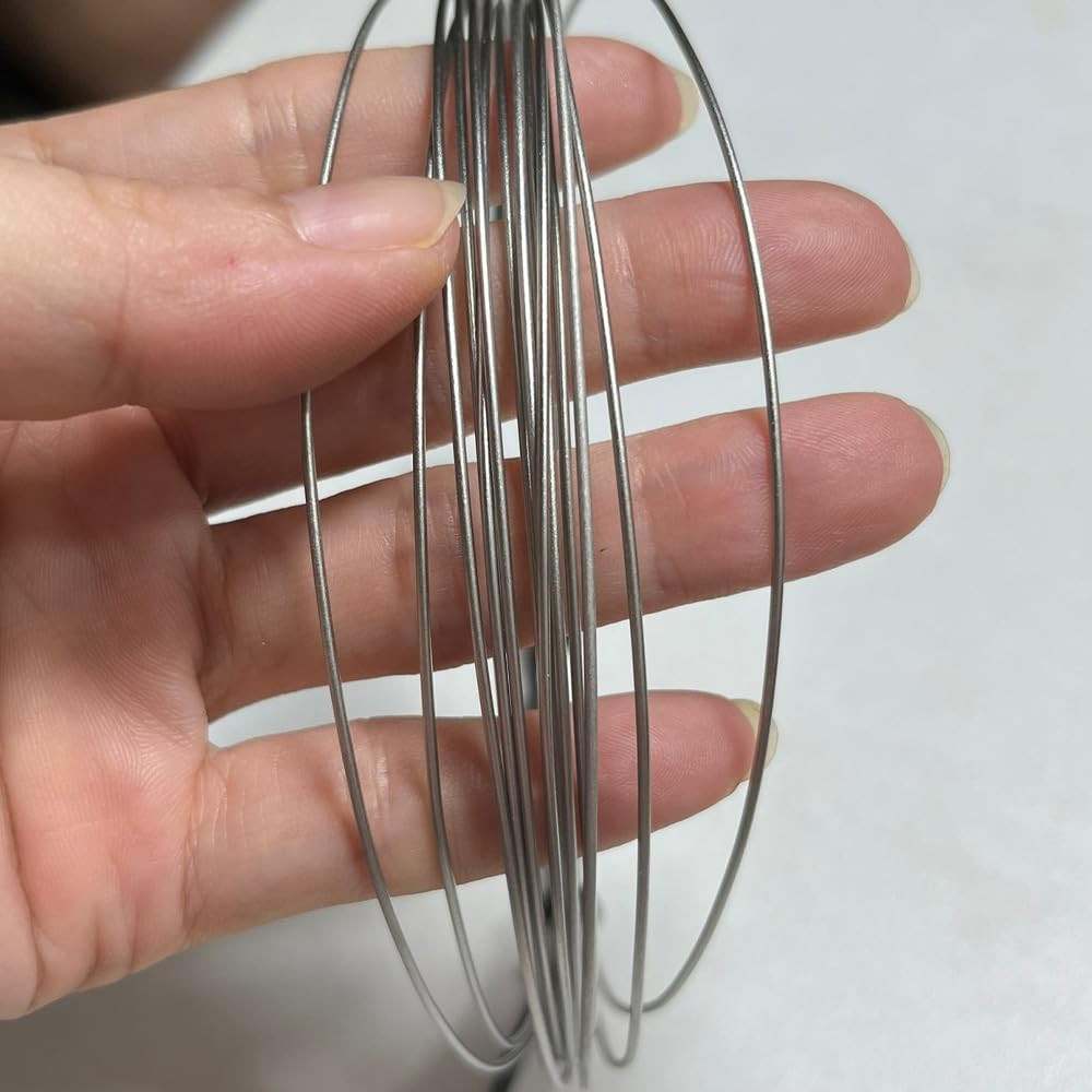 15 Feet Pure Titanium Wire Grade-1 for Jewelry Making DIY and Laboratory