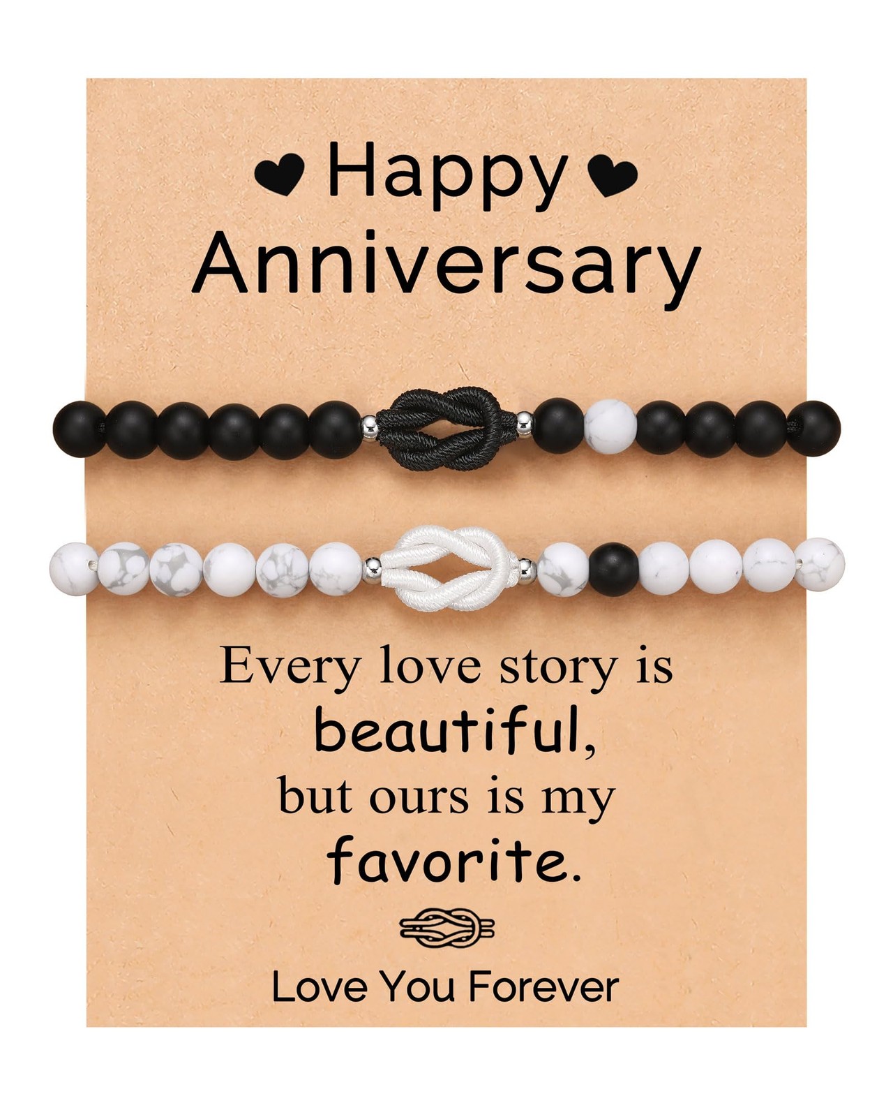 Anniversary Bracelets Gifts for Men Women Him Her 1 One Year Happy Anniversary f