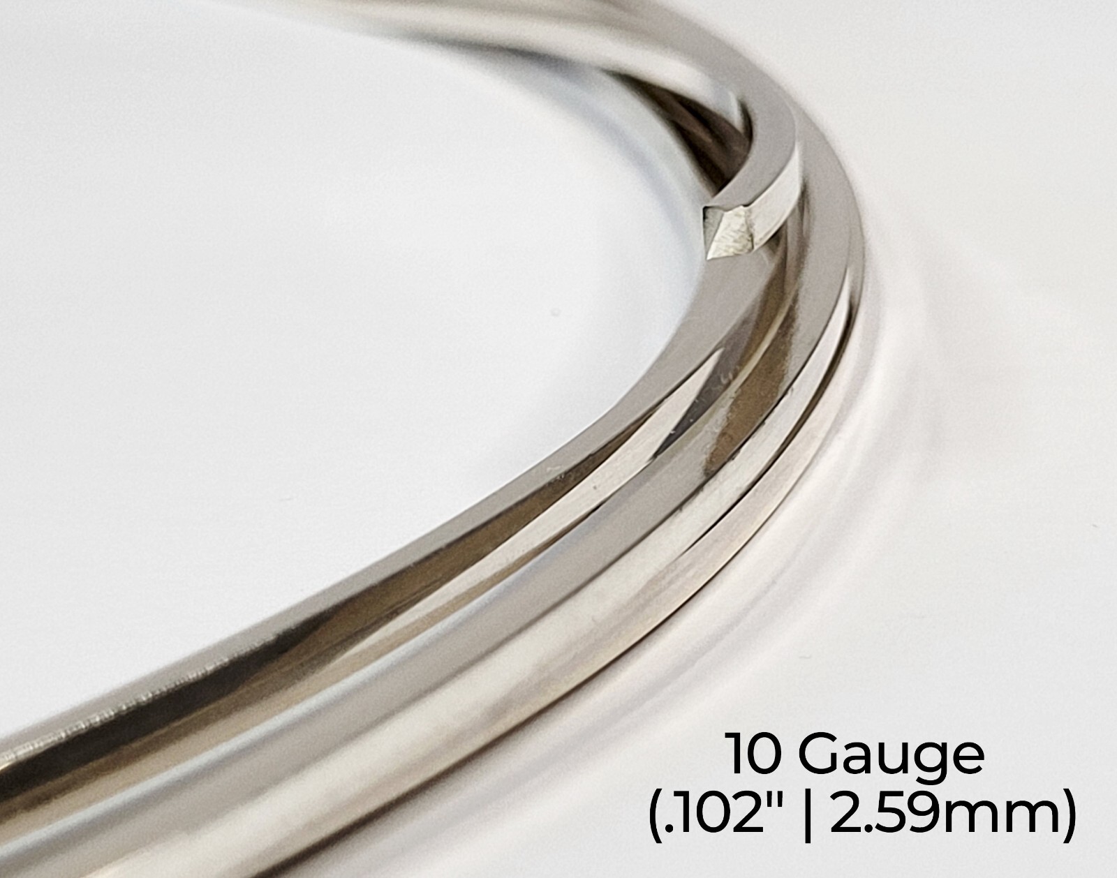 940 Argentium Silver Wire | Square | Dead Soft | 10-22 Gauge | 1-10 Ft | USA
