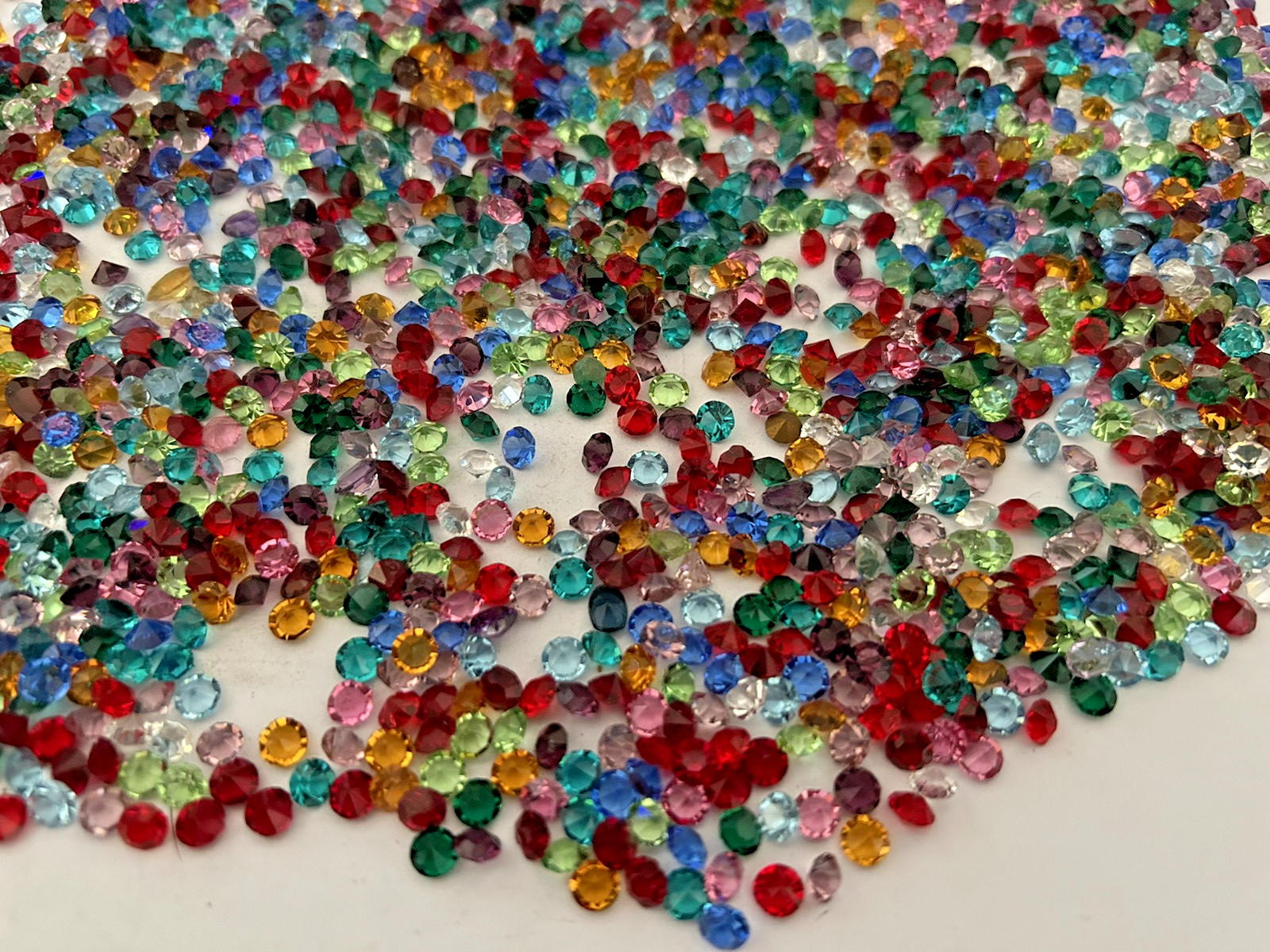 100 Vintage Crystal 4mm. To 5mm. Rhinestones FREE US SHIPPING!