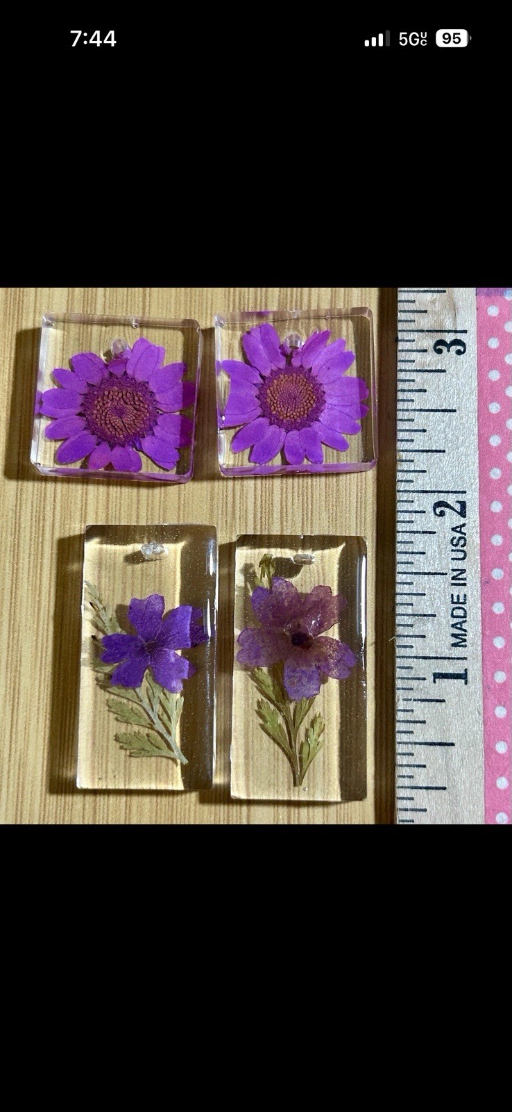 25 Clear Resin Pendants For Jeweler Making