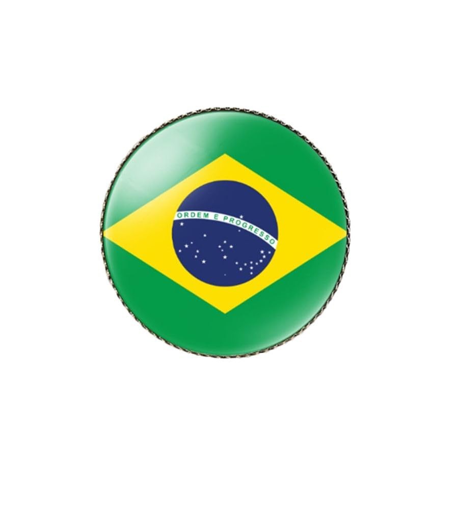 Brazil Single Pin Brooch Badge United States USA America and Brazil Cross Friend