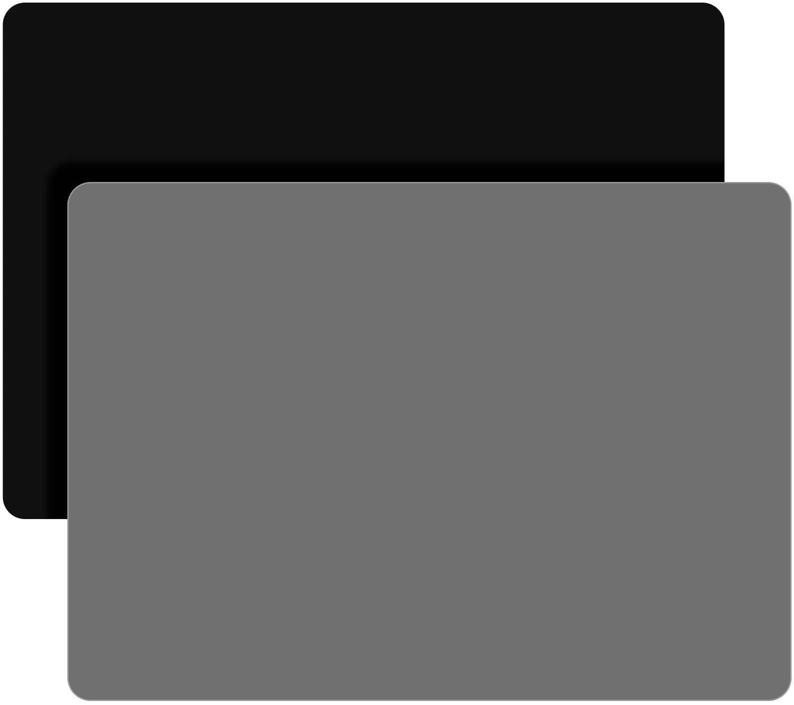 LEOBRO Silicone Mats, 11.69″ x 8.26″ 11.7″ x 8.3″, Dark Gray & Black
