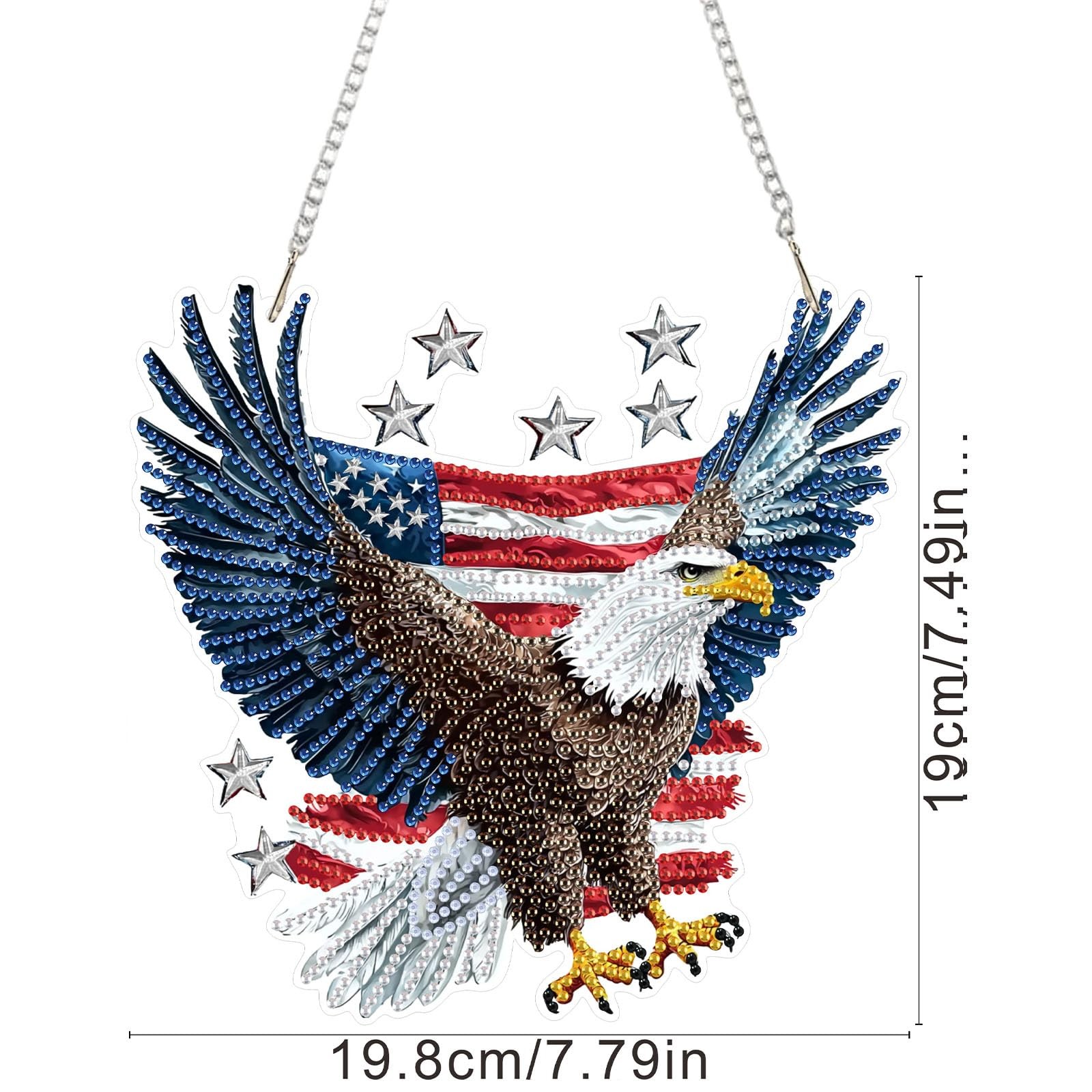 Eagle Diamond Art Hanging Kit for Adult, Special Shaped Rhinestone, DIY Acrylic