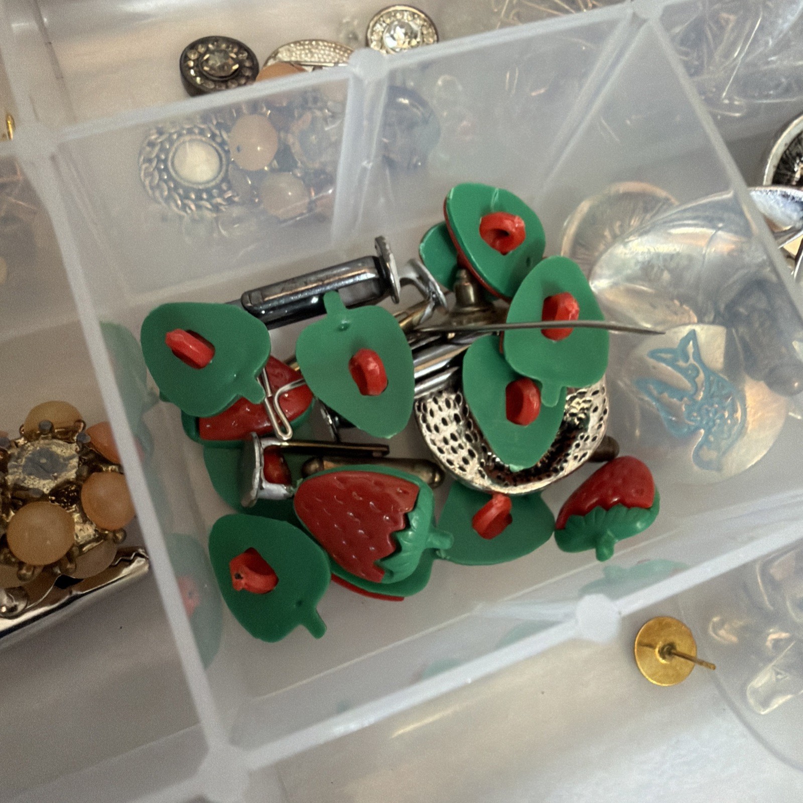 Mixed Lot of Jewelry Making Supplies: Clasps, Backs, Beads, Pendants & More!