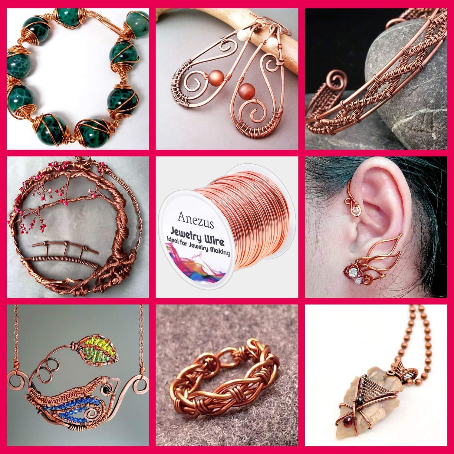 Durable 54.79 Feet Copper Jewelry Wire – Easy to Use 18 Gauge for DIY Projects