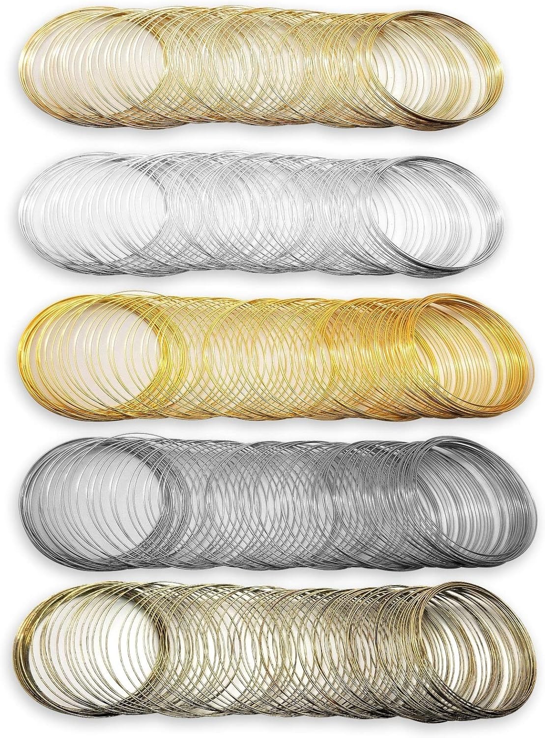 500 Loop Memory Jewelry Wire Bearing Wire for Jewelry Making Bracelet Wire