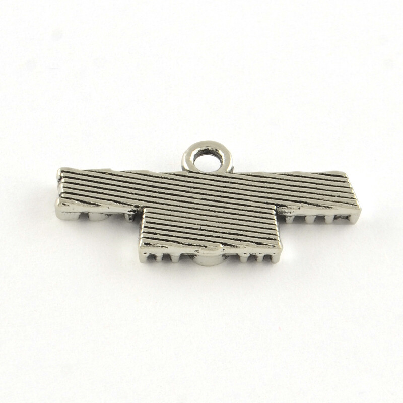 Air Force Mom Military Charm Antique Silver Tone 25 x 11 mm USA Seller 993
