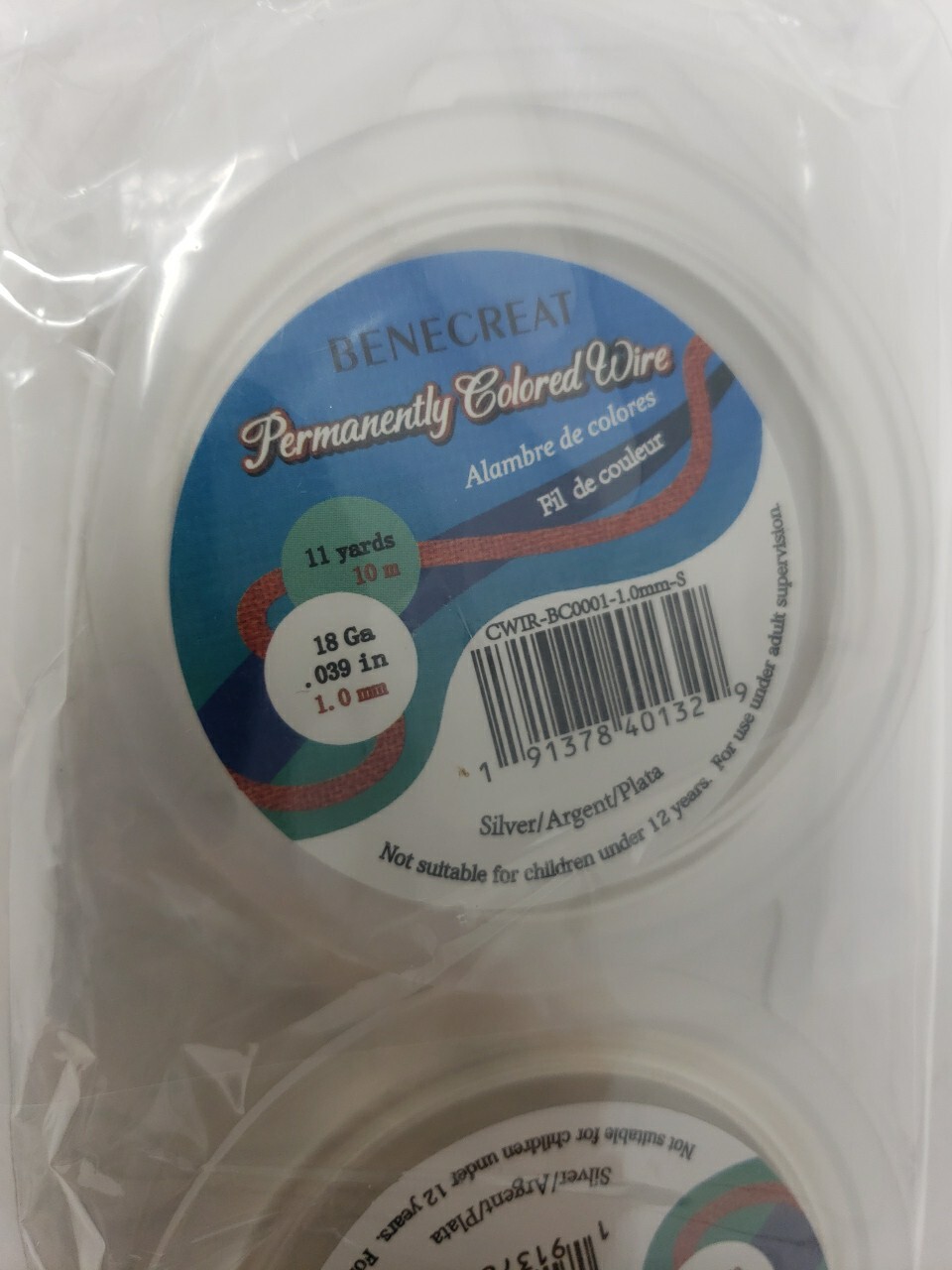 3-Pack BENECREAT 20GA 10M/11Yard Permanently Colored Wire Silver…