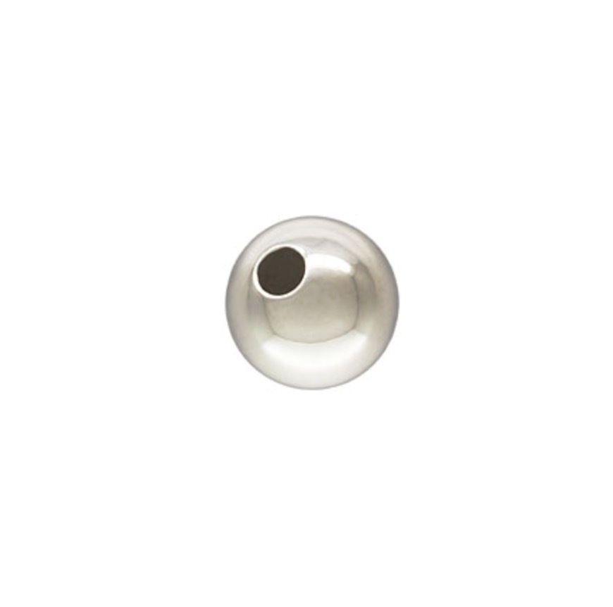 925 Sterling Silver 3mm Seamless Round Bead 50pcs #5101-3