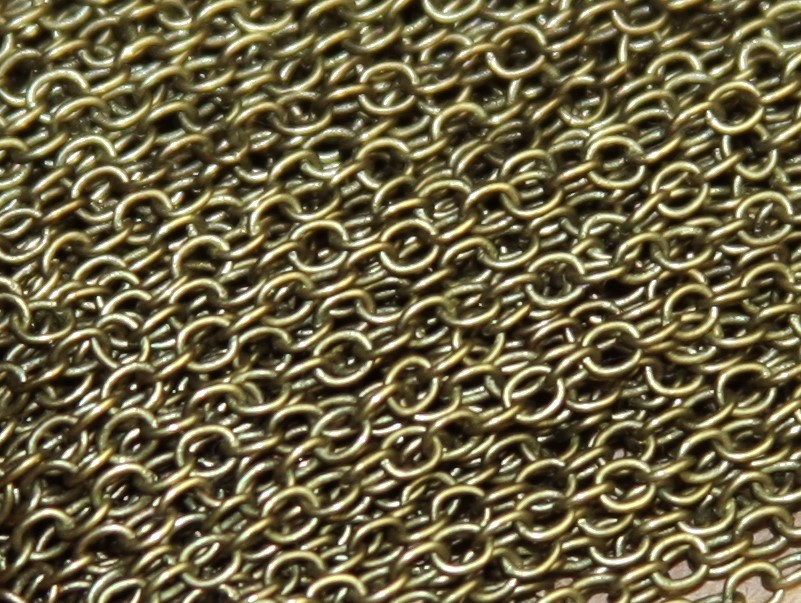 5ft of small cable chain round cable chain 2×2.5mm available in 6 colors
