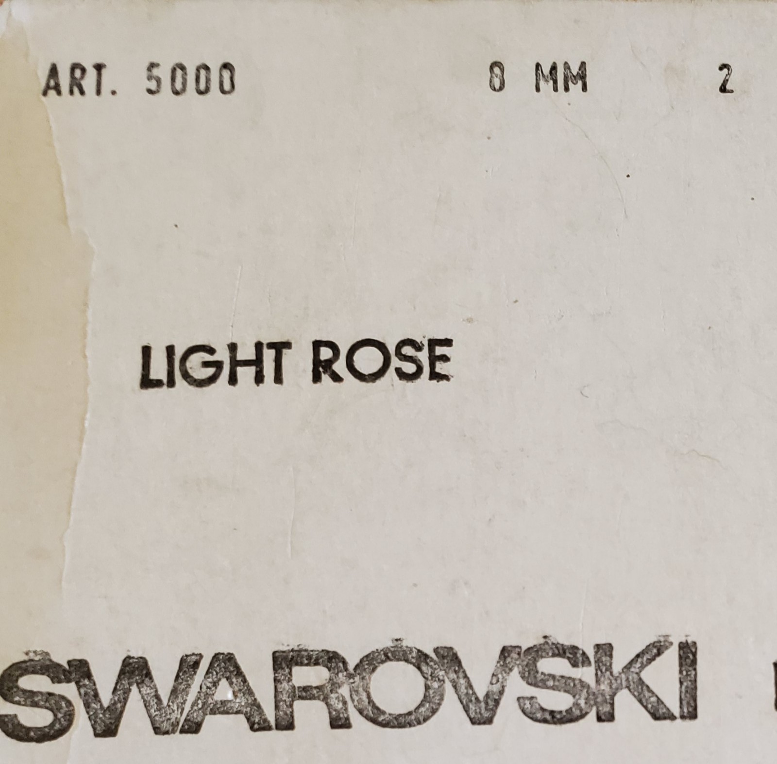 Swarovski 5000 8mm Round beads Light Rose (12pcs)