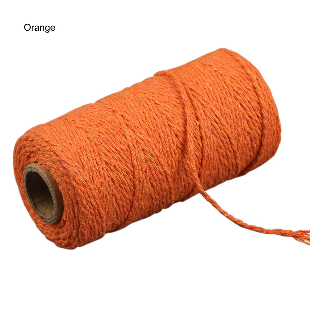 100m(328 Feet) of 2mm Cord for Crafts, Colour Cotton String for Gift Wrapping