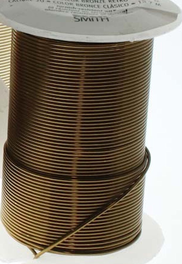 15 Yard Spool BeadSmith Tarnish Resistant Antique Brass 1/2 Hard 20 Gauge Wire