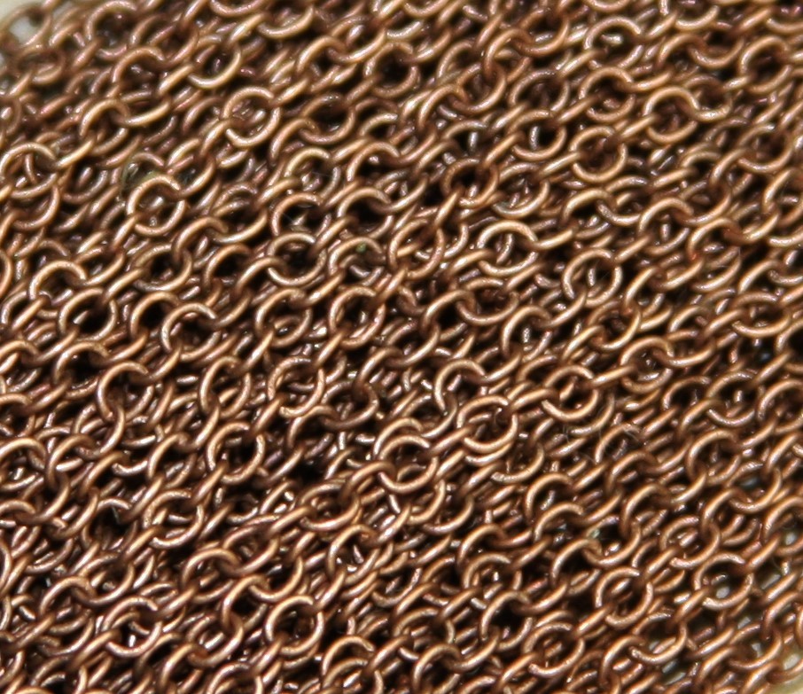 5ft of small cable chain round cable chain 2×2.5mm available in 6 colors