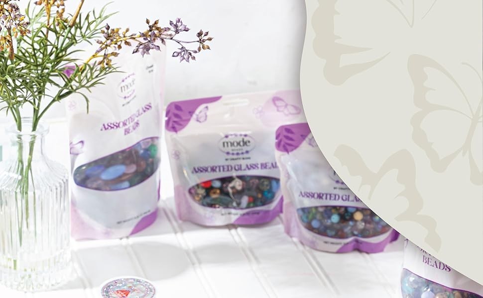 Glass Beads Bulk Assorted 500pcs 4-18mm DIY Jewelry Making Craft Supplies