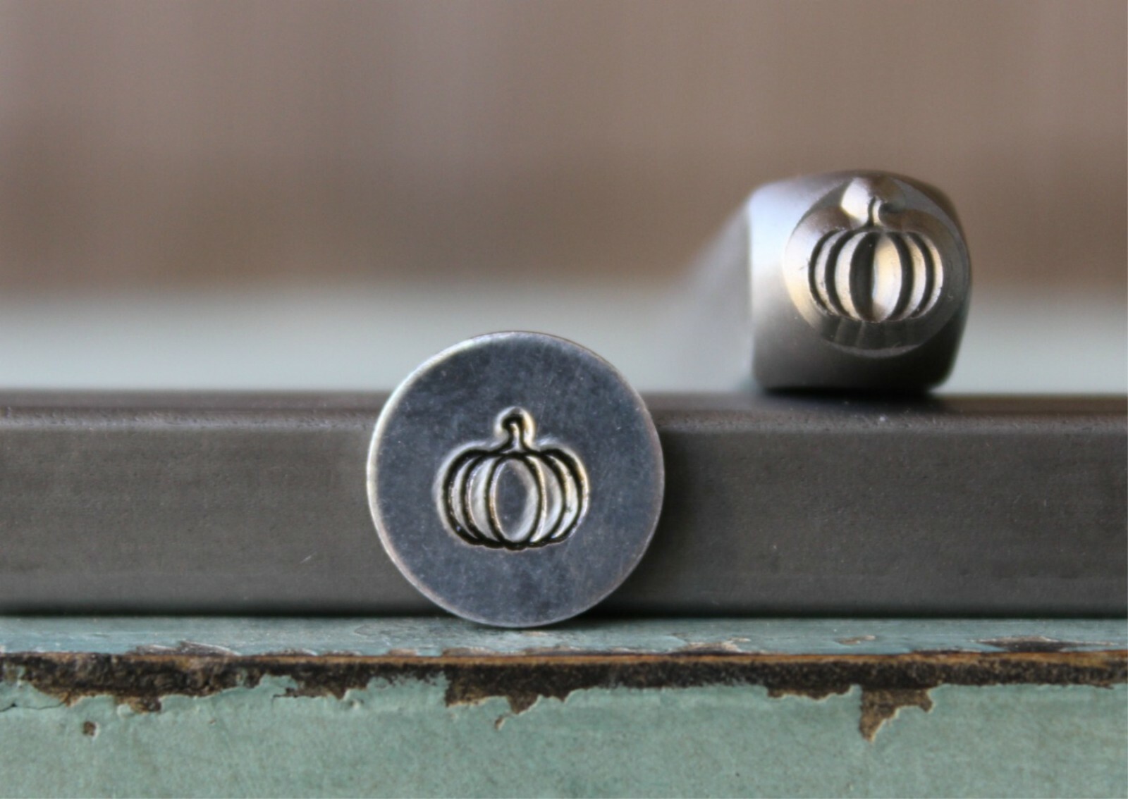 SUPPLY GUY 6mm Fall Pumpkin Metal Punch Design Stamp SGCH-394