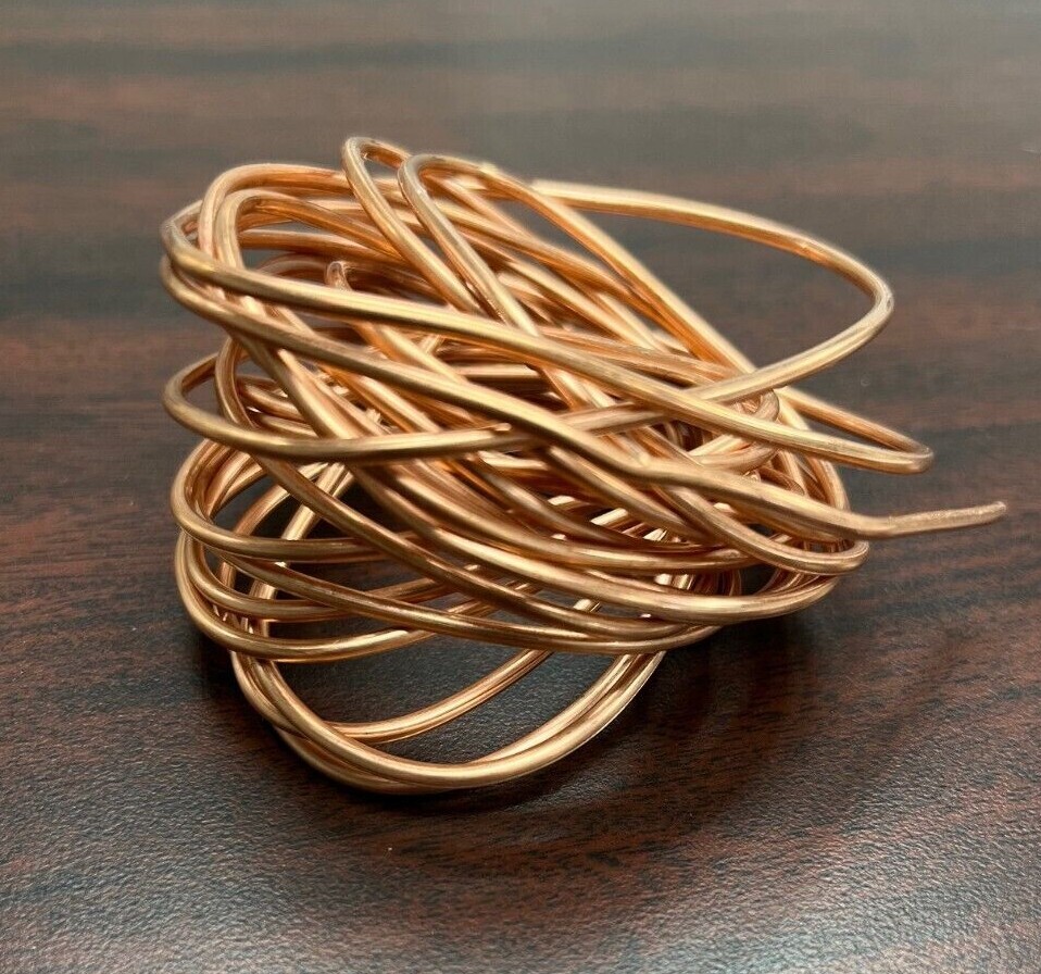 3 Lbs. Bare Copper Wire for Crafts – Half Hard ( 99.9% Pure Copper)