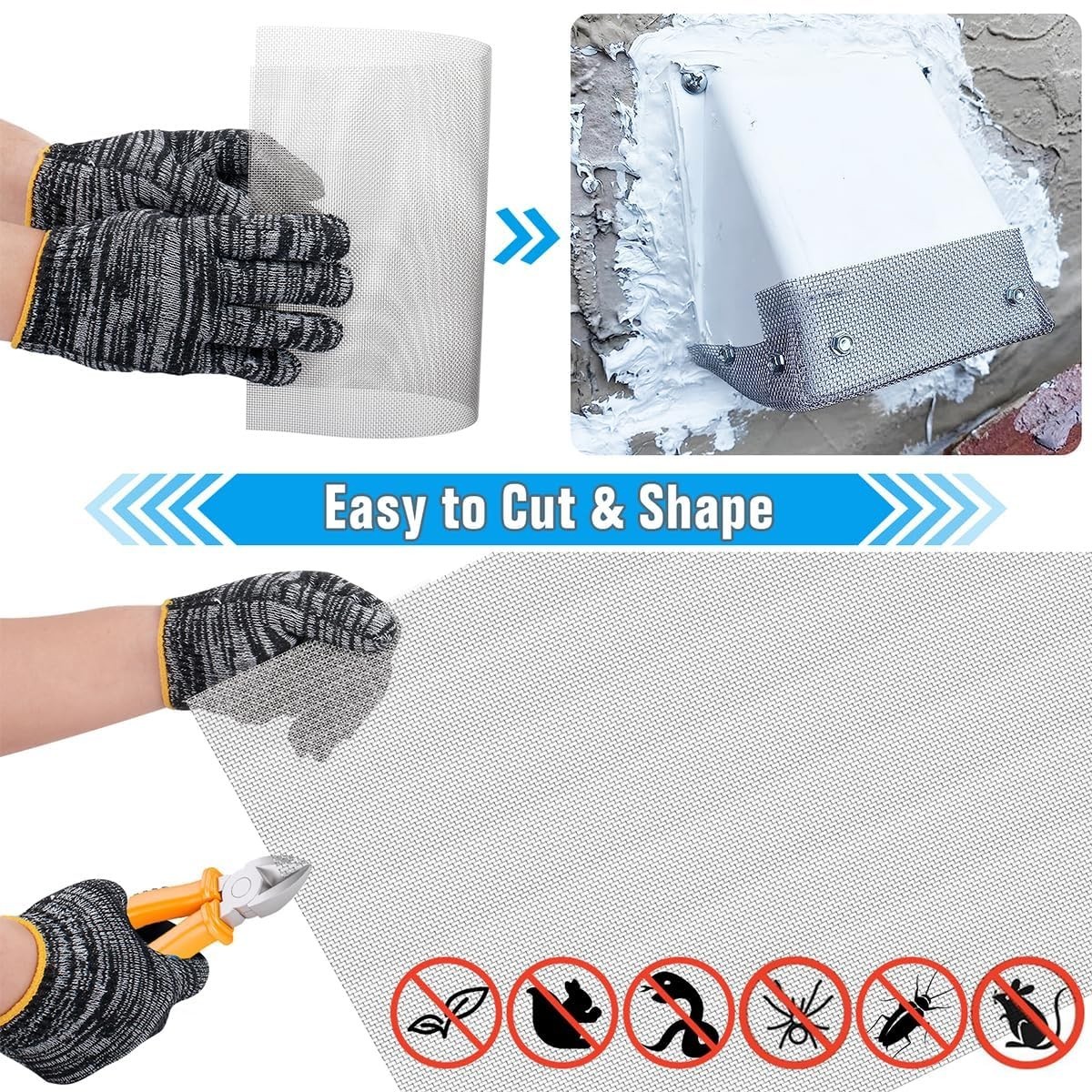 14.6″ x 11.4″ Heat-Resistant Stainless Steel Mesh – Perfect for Vents & Filters