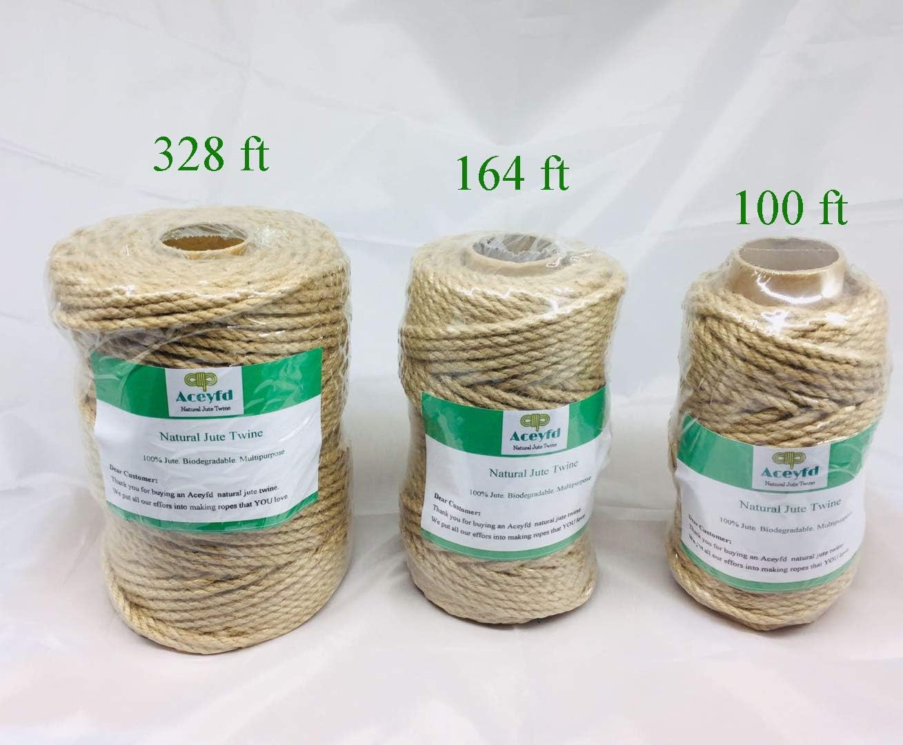 100 Feet 5Mm Jute Twine, Heavy Duty Jute Rope, Natural Hemp Rope for DIY Arts…