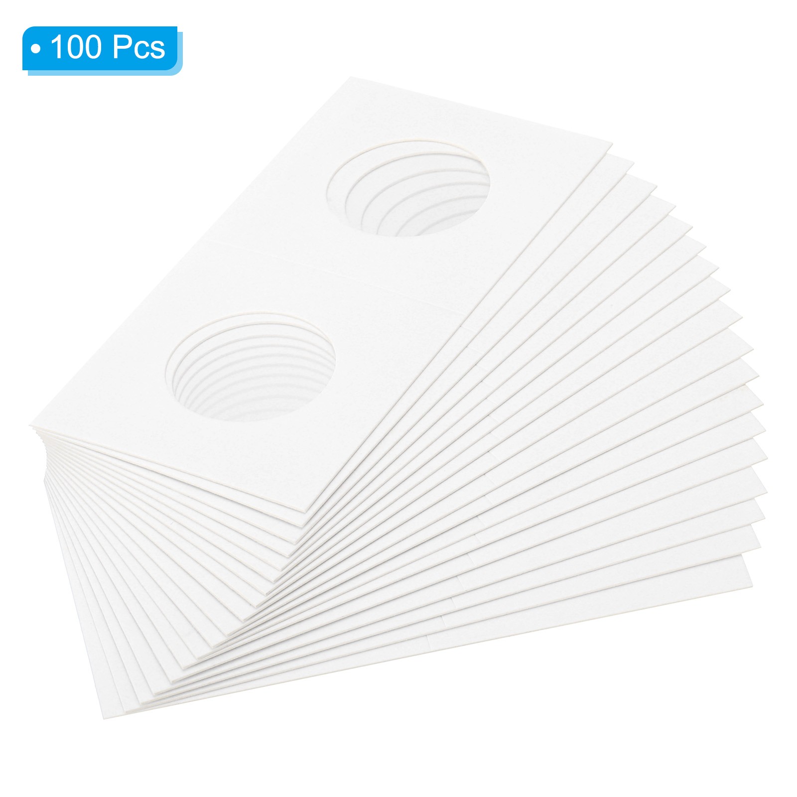 100PCS 2 x 2 Coin Flips 26.5mm Cardboard Coin Holder Paper Coin Holder