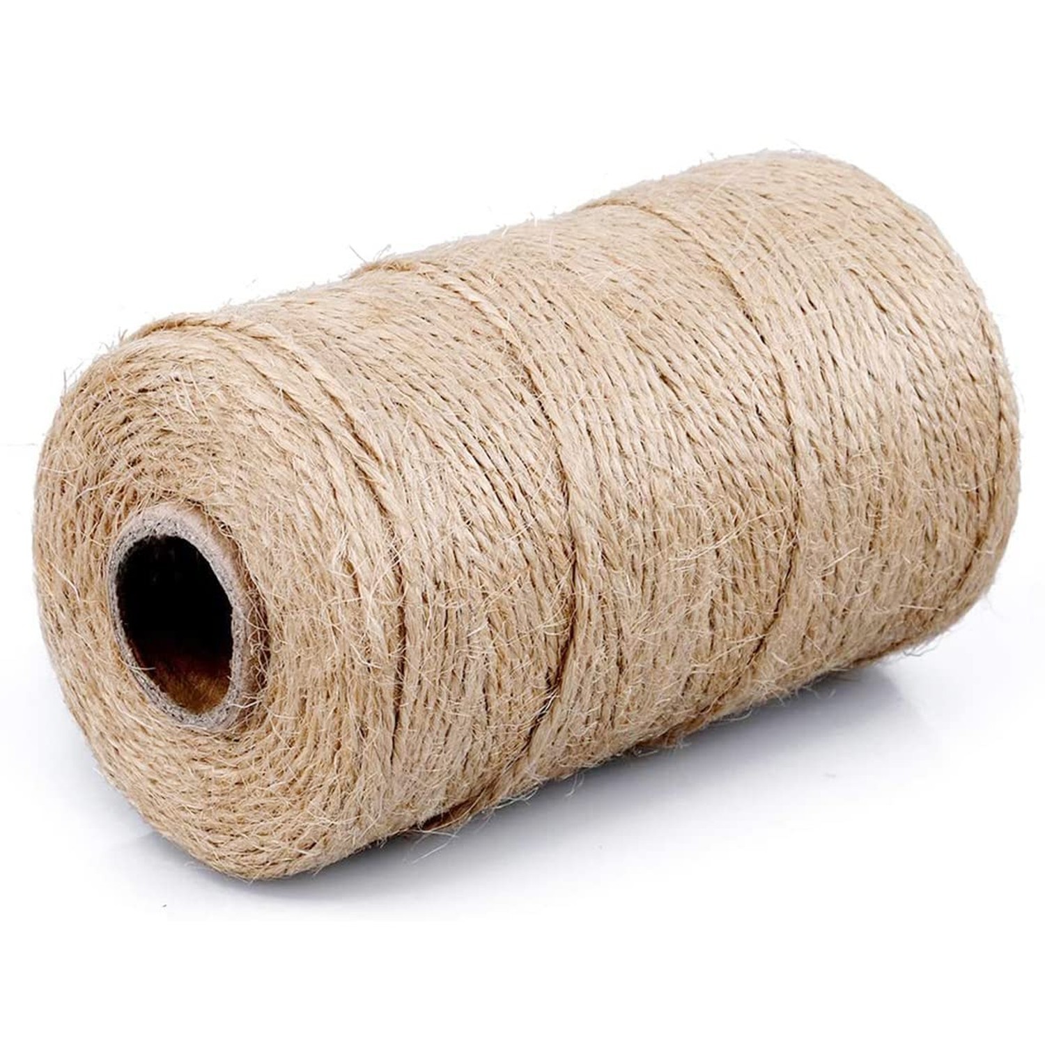 2mm Natural Jute Twine String Thin for Craft Plant Garden Gift (Brown) 328 Ft
