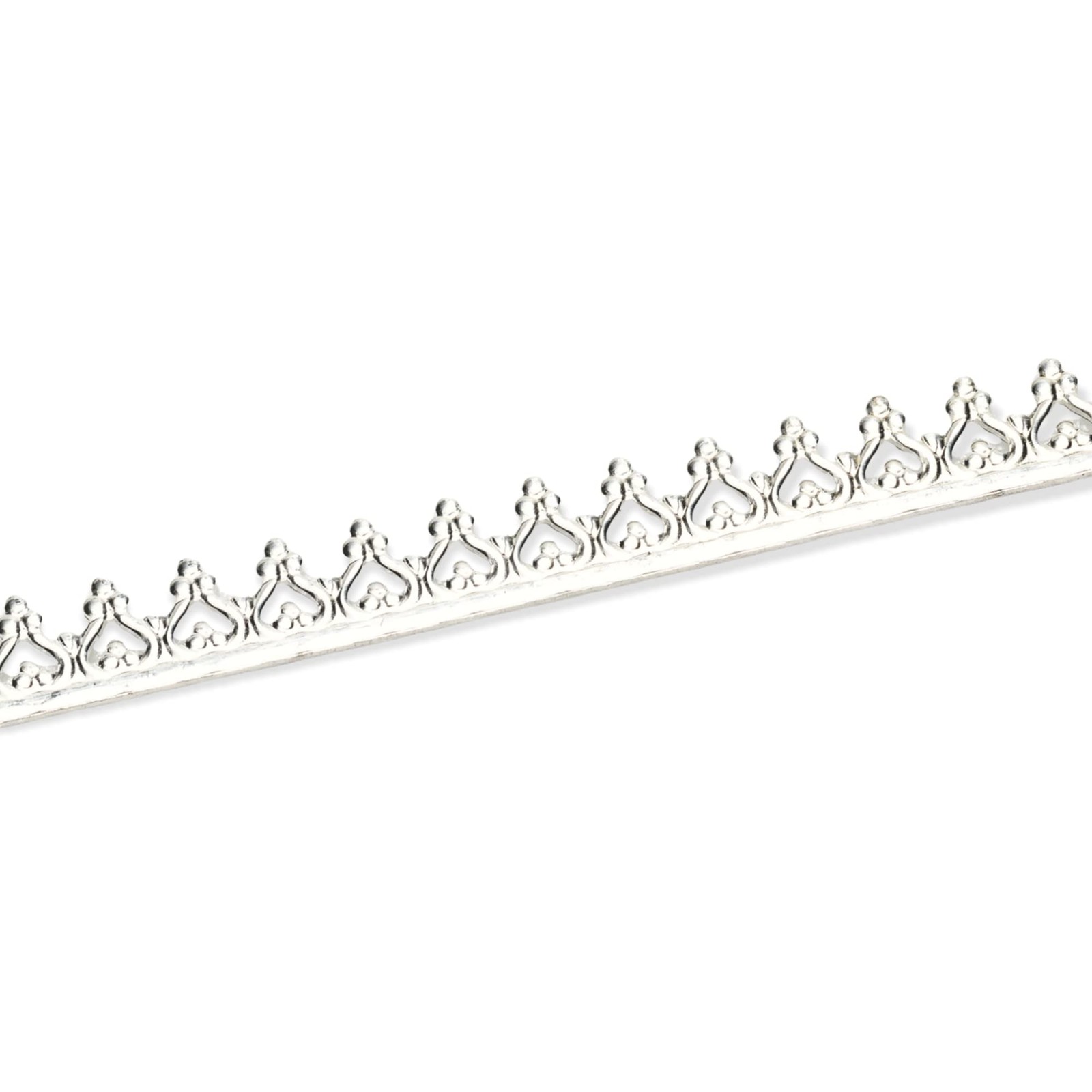 Craft Wire 1 Foot 925 Sterling Silver Inverted Heart Gallery Wire Hard