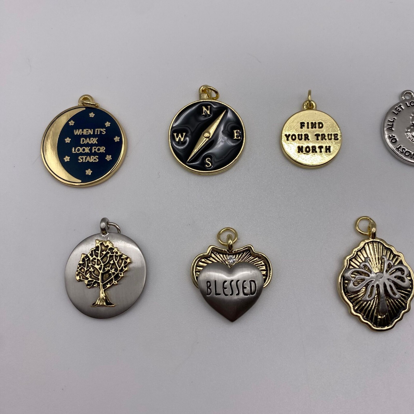 11 pcs Pendant Trinket Metal Charms Assorted Design for DIY Jewelry Making