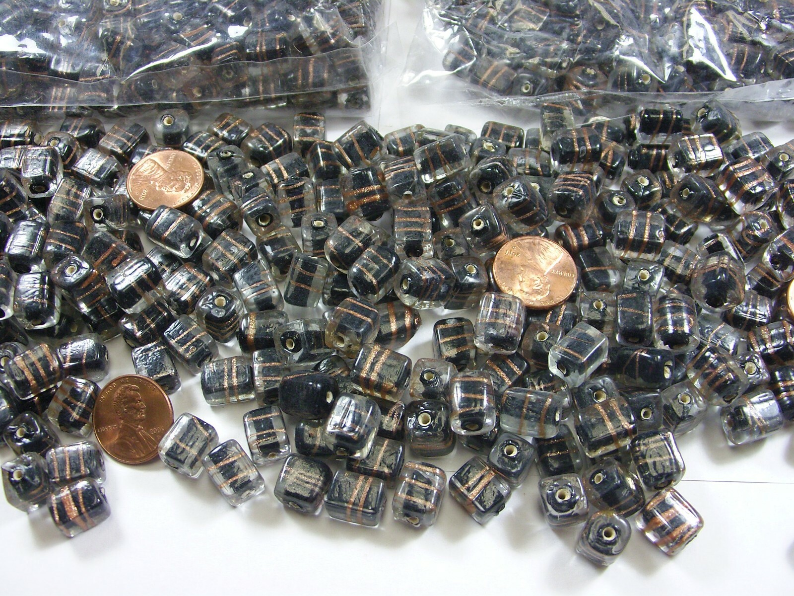2 Pounds India Handmade Glass Beads 540 Pieces Wholesale Bulk Lot (BN-2)