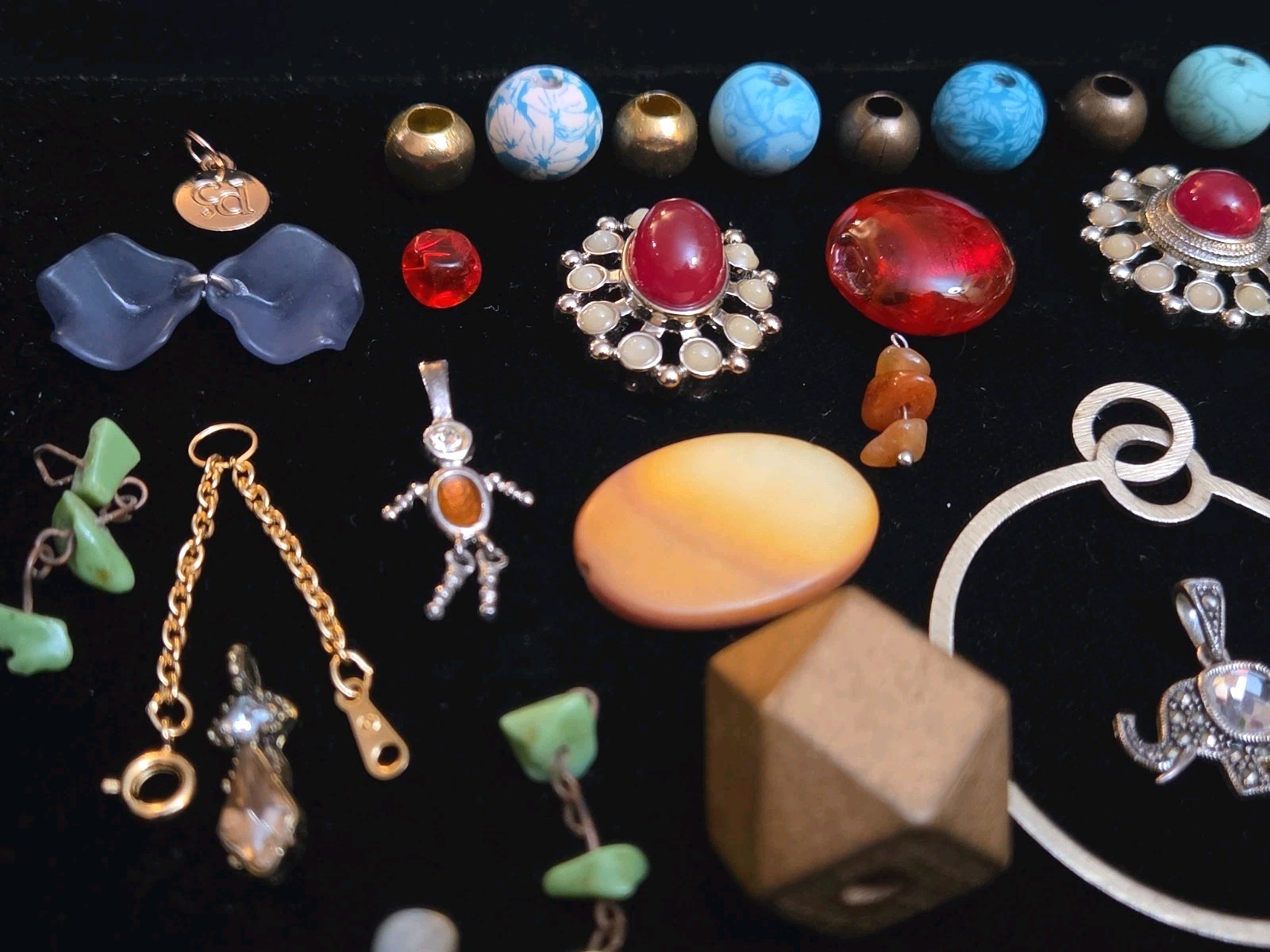 Vintage Lot Of Pendants Charms For Crafts Beads Jewelry Making