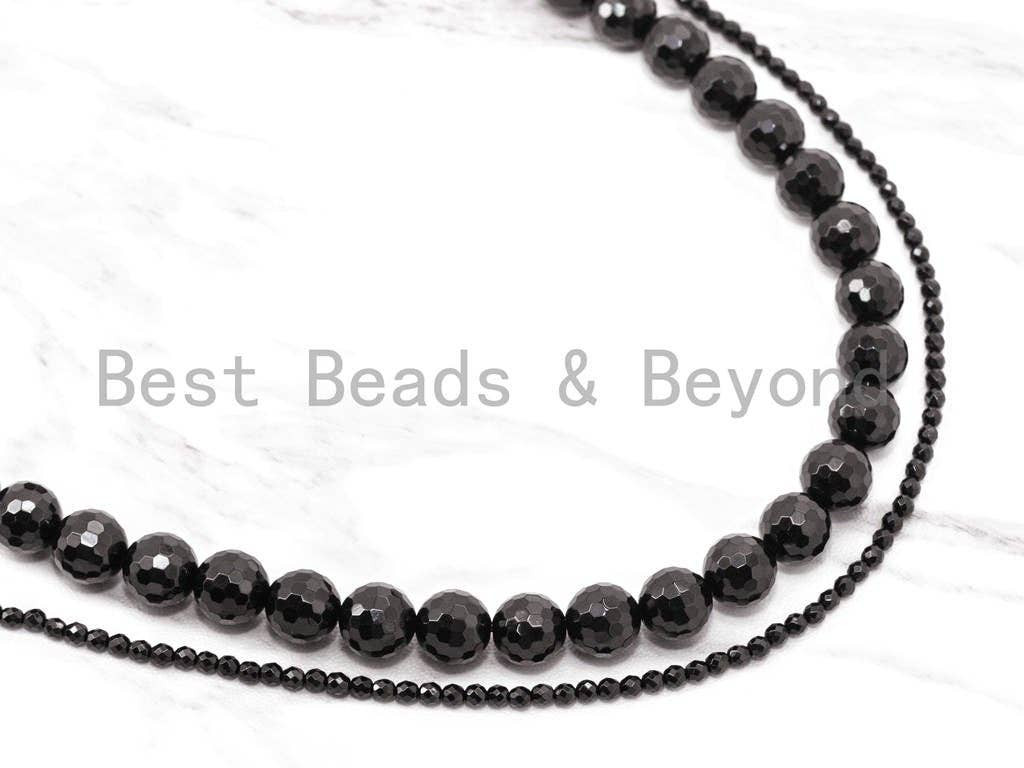 Wholesale Quality Faceted Shinny Black Onyx
